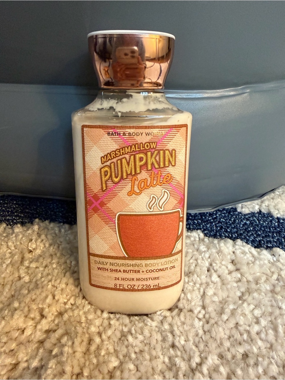 Bath & Body Works Marshmallow Pumpkin Latte Body Lotion - Cream/Orange